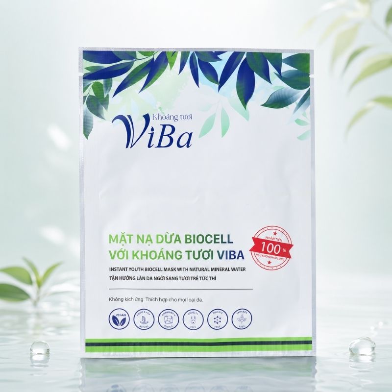 VIBA - Mặt nạ dừa với khoáng tươi (1 miếng)