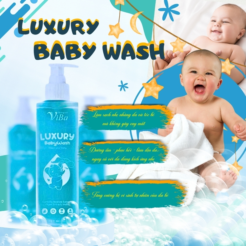 VIBA - Sữa tắm em bé (180ml baby wash)