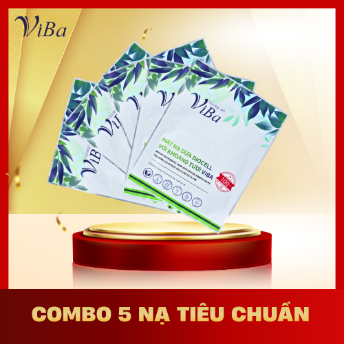 Viba - Combo 5 mặt nạ dừa Biocell với khoáng tươi