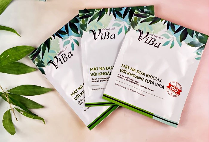 Mặt nạ dừa Biocell với khoáng tươi ViBa