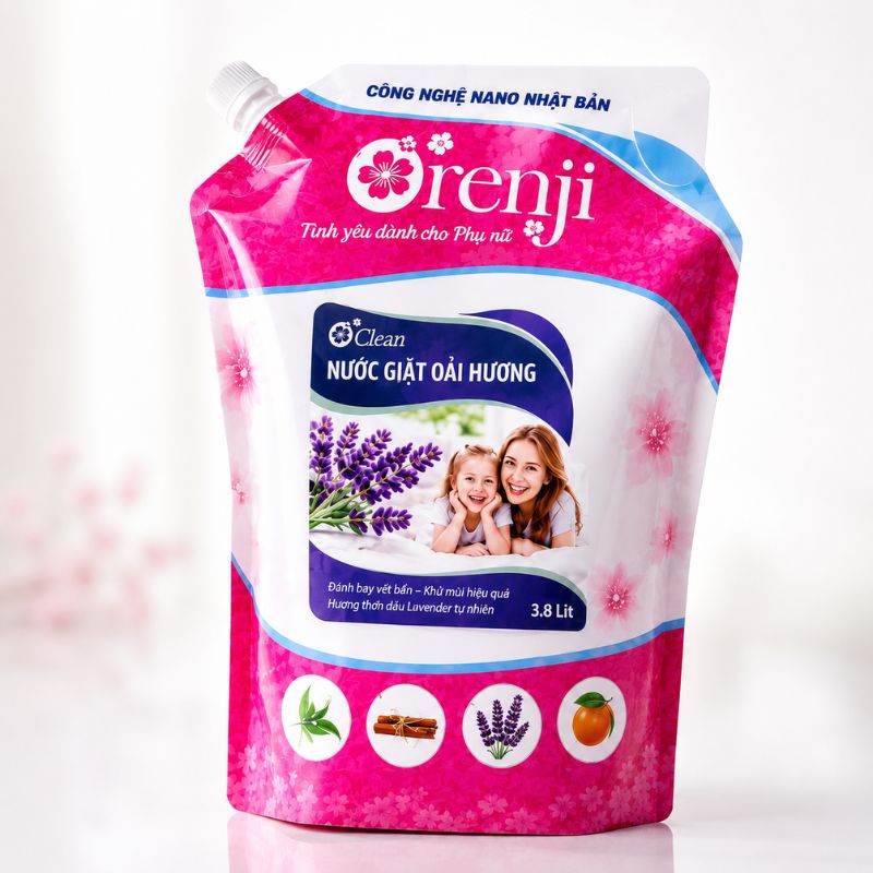 ORENJI - Nước giặt hương Lavender (3.8 lít Oclean)