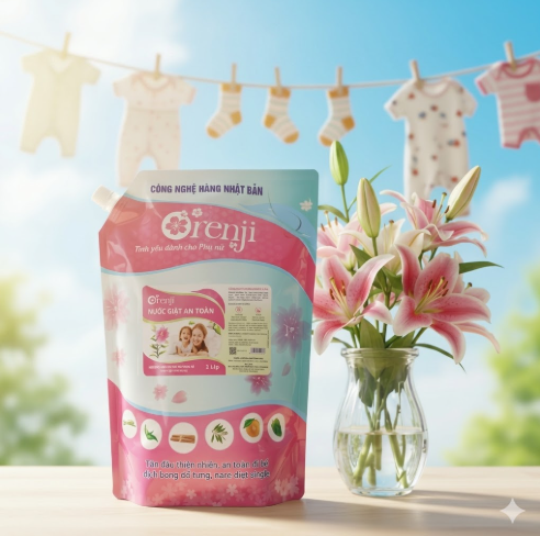 ORENJI - Nước giặt hương Ly (3.8 Lít)