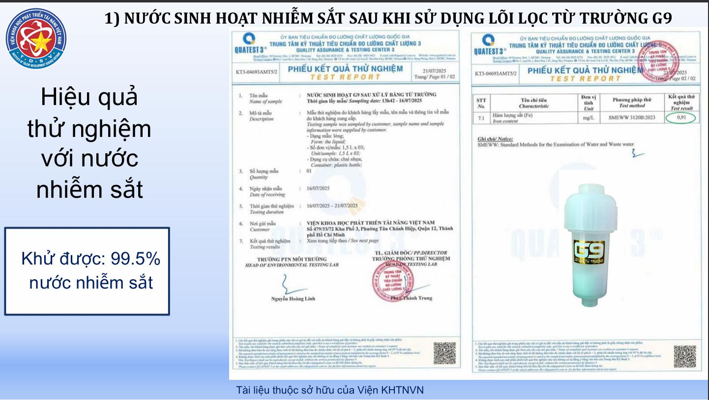 Lõi Lọc Kim Loại & Hạt Vi Nhựa G9